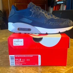 Nike Air Max 90 Ultra 2.0 FLYKNIT Navy Men’s 11.5